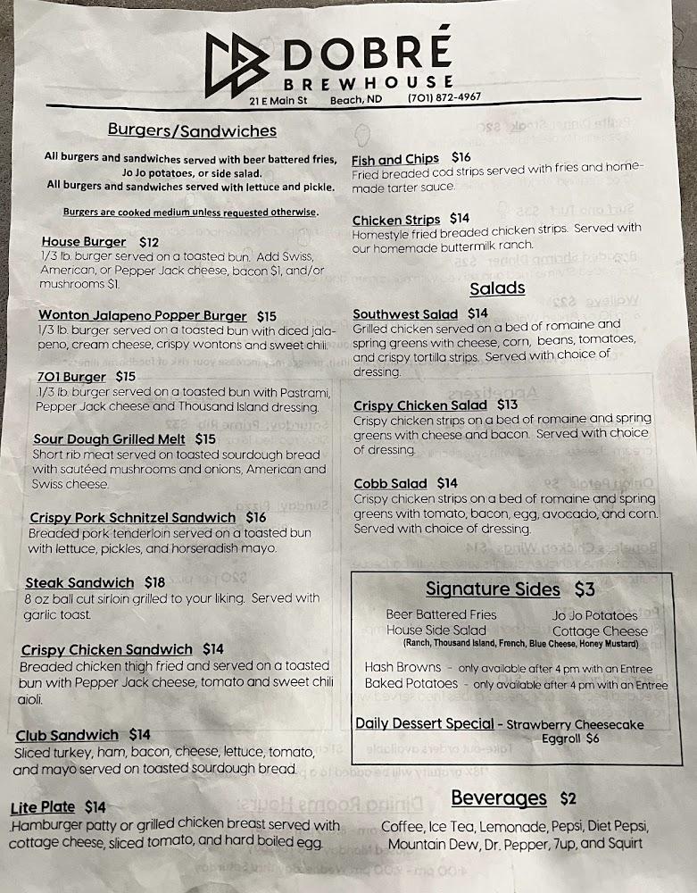 Dobre Brewhouse Hamburger
